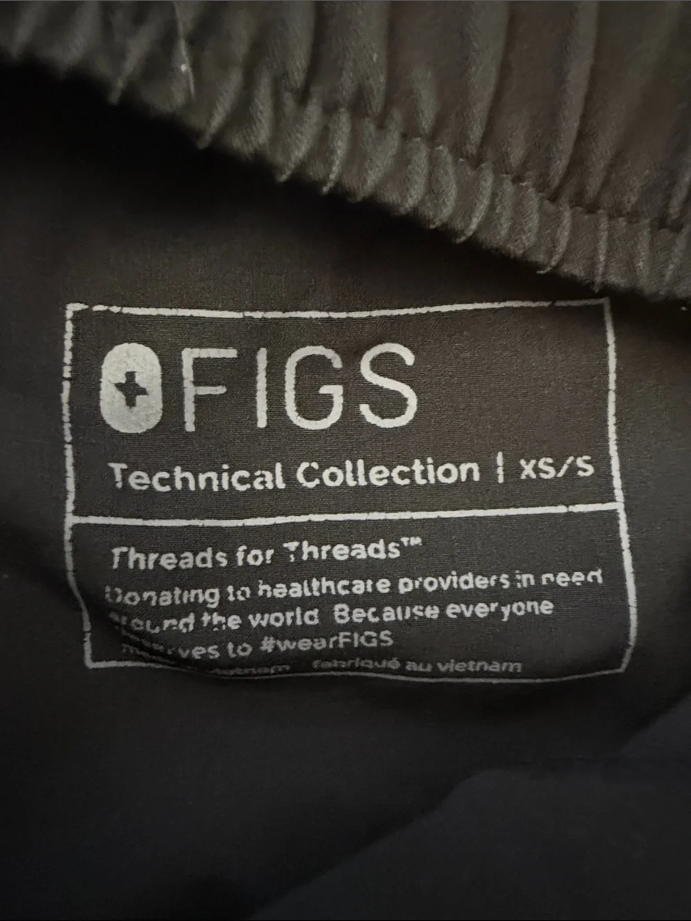 FIGS Black Tansen Jogger Scrub Pants Size XS Short